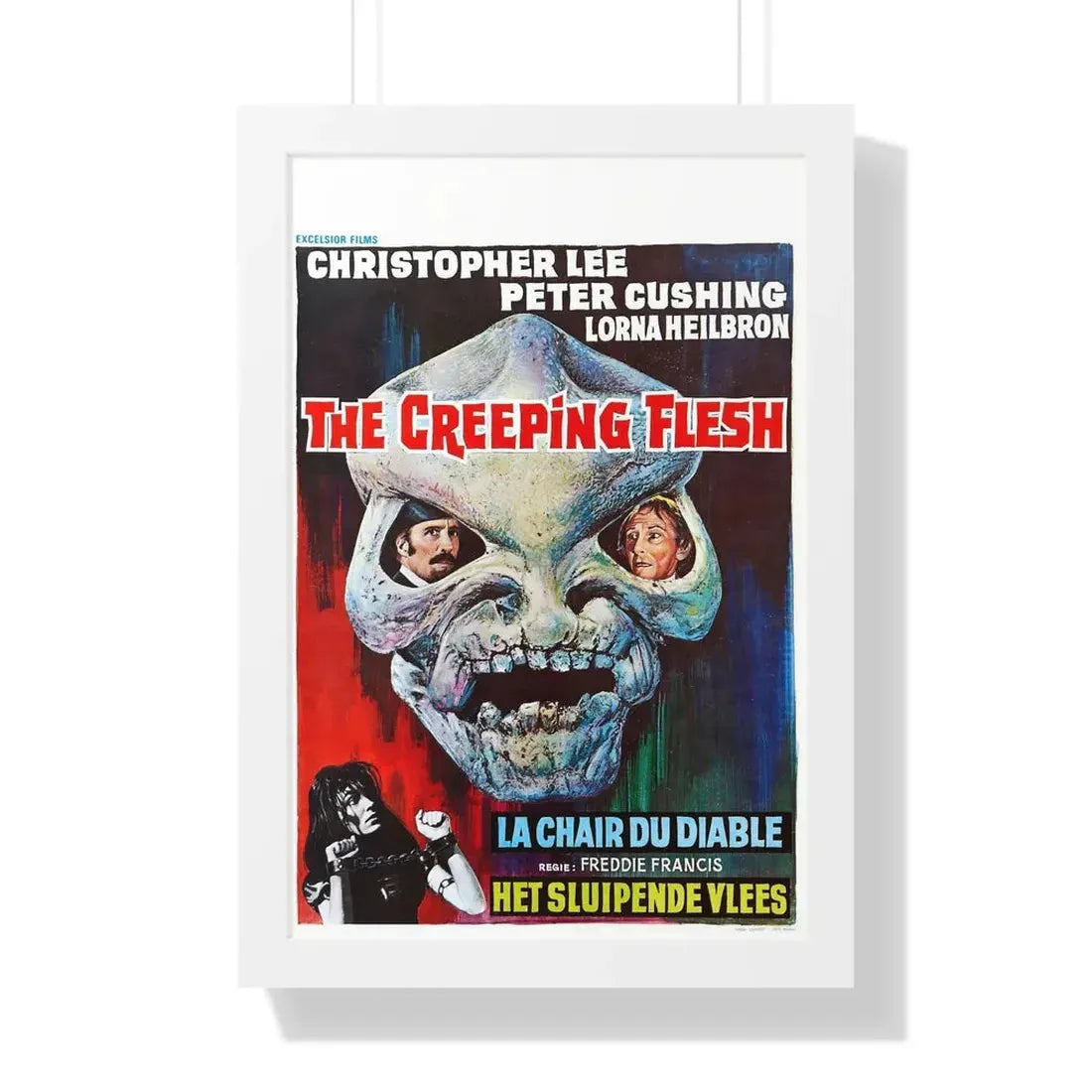 THE CREEPING FLESH (BELGIAN) 1973 - Framed Movie Poster 16″ x 24″ White - The Sticker Space