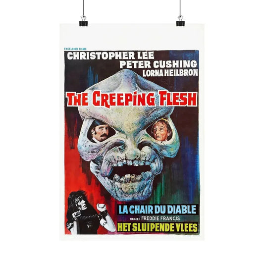 THE CREEPING FLESH (BELGIAN) 1973 - Paper Movie Poster 12″ x 18″ Matte - The Sticker Space