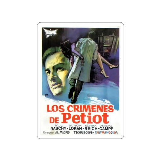 THE CRIMES OF PETIOT 1973 Movie Poster STICKER Vinyl Die-Cut Decal 2 Inch - The Sticker Space