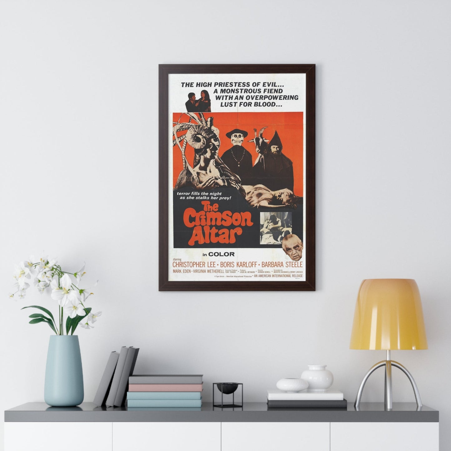 THE CRIMSON ALTAR 1968 - Framed Movie Poster-The Sticker Space