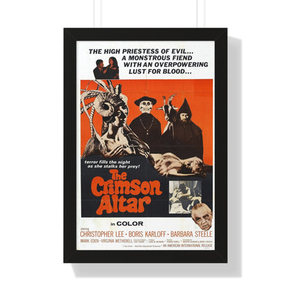 THE CRIMSON ALTAR 1968 - Framed Movie Poster-16″ x 24″-The Sticker Space