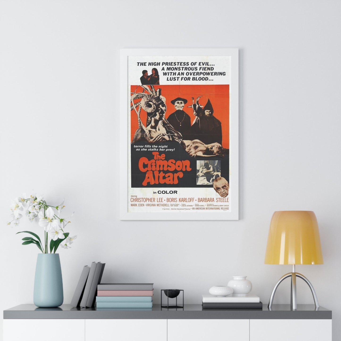 THE CRIMSON ALTAR 1968 - Framed Movie Poster-The Sticker Space