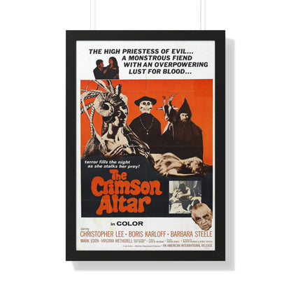 THE CRIMSON ALTAR 1968 - Framed Movie Poster-20" x 30"-The Sticker Space