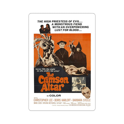 The Crimson Altar 1970 Movie Poster STICKER Vinyl Die-Cut Decal-5 Inch-The Sticker Space