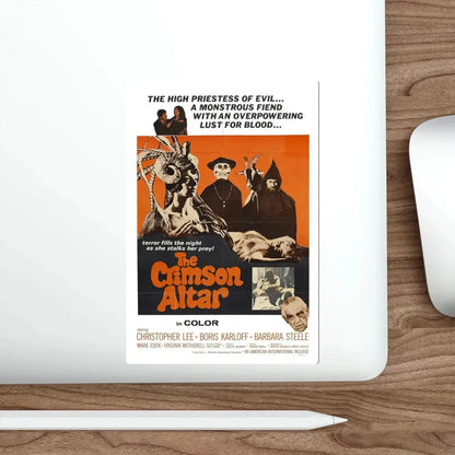 The Crimson Altar 1970 Movie Poster STICKER Vinyl Die-Cut Decal - The Sticker Space