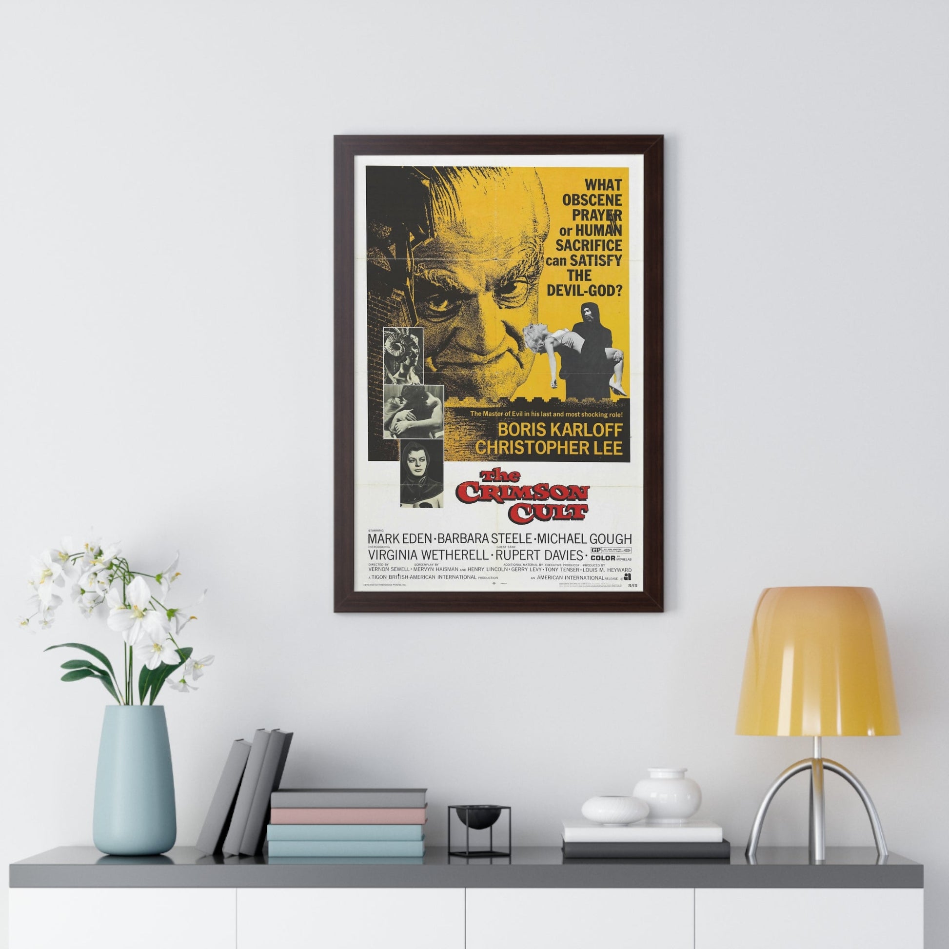 THE CRIMSON CULT 1968 - Framed Movie Poster-The Sticker Space