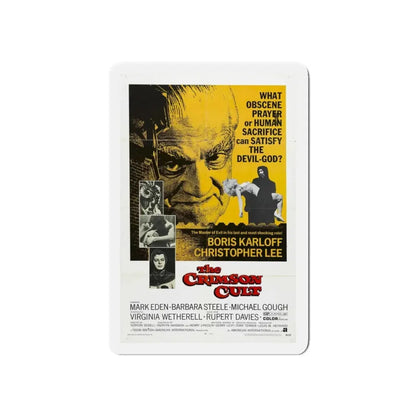 THE CRIMSON CULT 1968 Movie Poster - Refrigerator Magnet 3 Inch Die-Cut - The Sticker Space