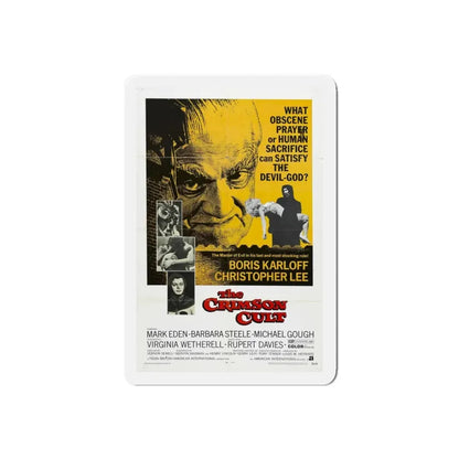 THE CRIMSON CULT 1968 Movie Poster - Refrigerator Magnet 5 Inch Die-Cut - The Sticker Space