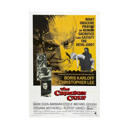 THE CRIMSON CULT 1968 - Paper Movie Poster - The Sticker Space