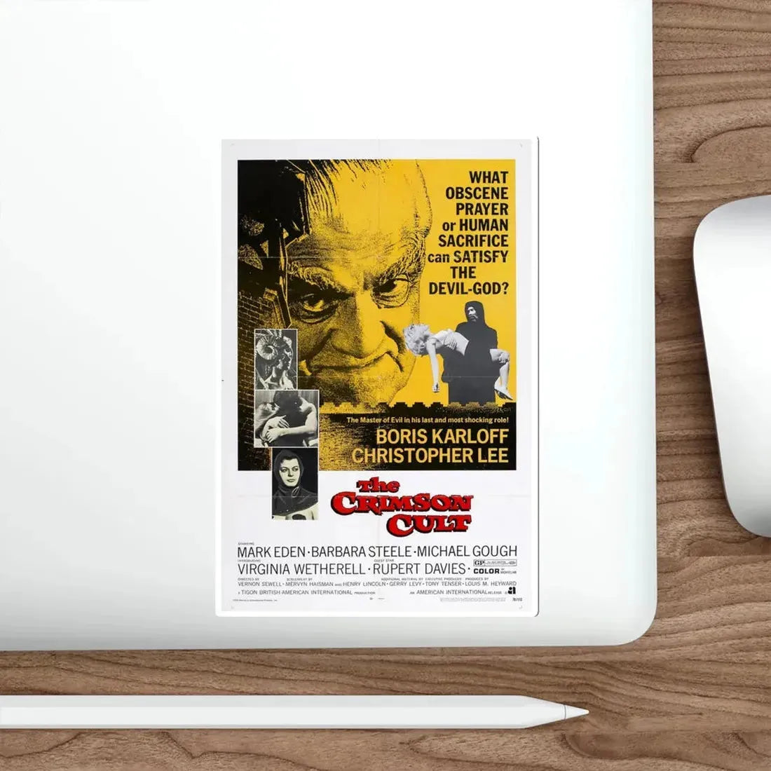 The Crimson Cult 1970 Movie Poster STICKER Vinyl Die-Cut Decal - The Sticker Space