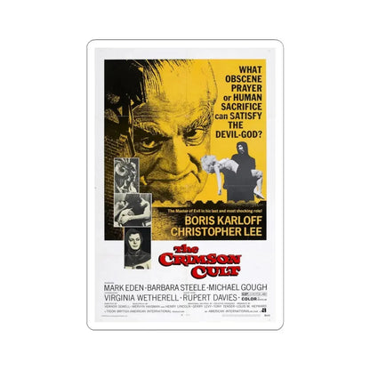 The Crimson Cult 1970 Movie Poster - STICKER Vinyl Kiss-Cut Decal 6 Inch White - The Sticker Space