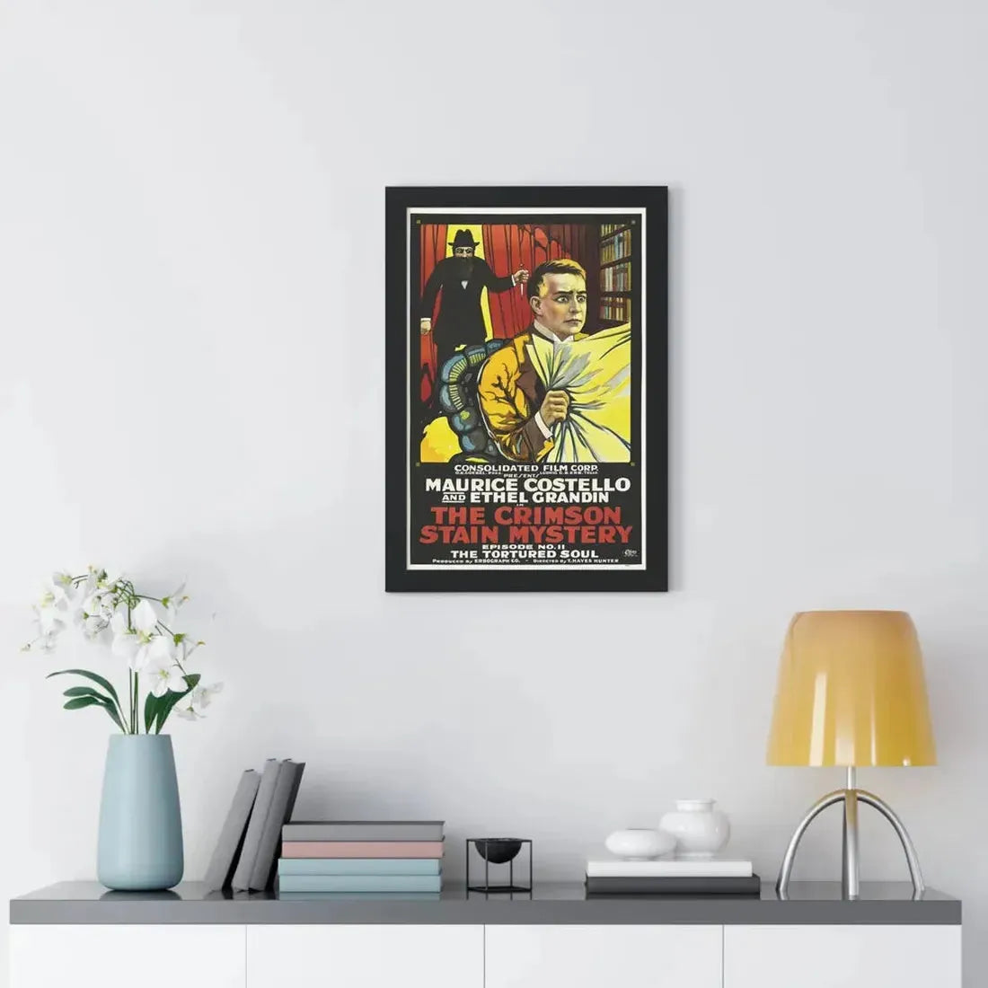 THE CRIMSON STAIN MYSTERY 2 1916 - Framed Movie Poster - The Sticker Space