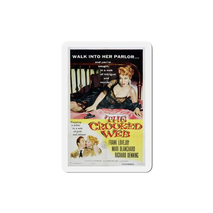 The Crooked Web 1955 Movie Poster Refrigerator Magnet 4 Inch - The Sticker Space