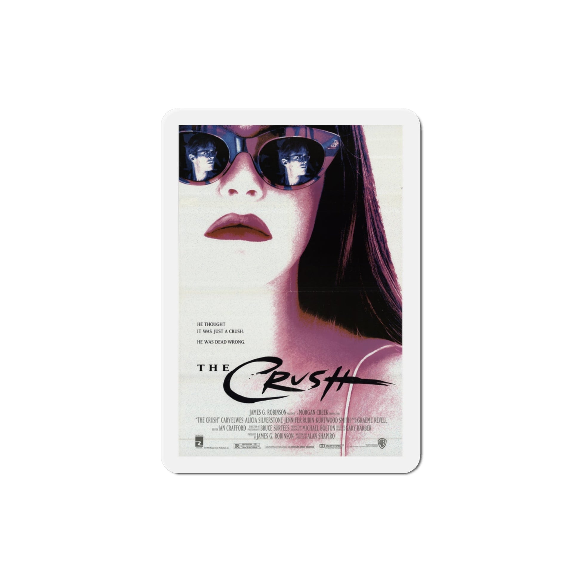 The Crush 1993 Movie Poster Die-Cut Magnet-3" x 3"-The Sticker Space