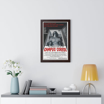 THE CURIOUS CASE OF THE CAMPUS CORPSE 1977 - Framed Movie Poster-The Sticker Space