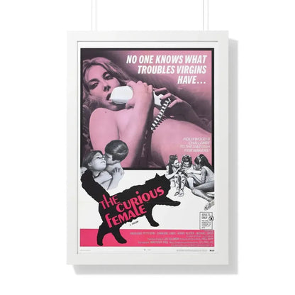THE CURIOUS FEMALE 1970 - Framed Movie Poster 20" x 30" White - The Sticker Space