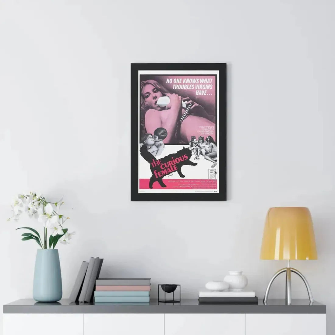 THE CURIOUS FEMALE 1970 - Framed Movie Poster - The Sticker Space