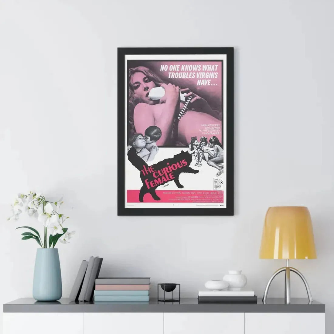 THE CURIOUS FEMALE 1970 - Framed Movie Poster - The Sticker Space