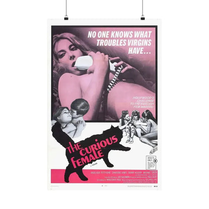 THE CURIOUS FEMALE 1970 - Paper Movie Poster 20″ x 30″ Matte - The Sticker Space