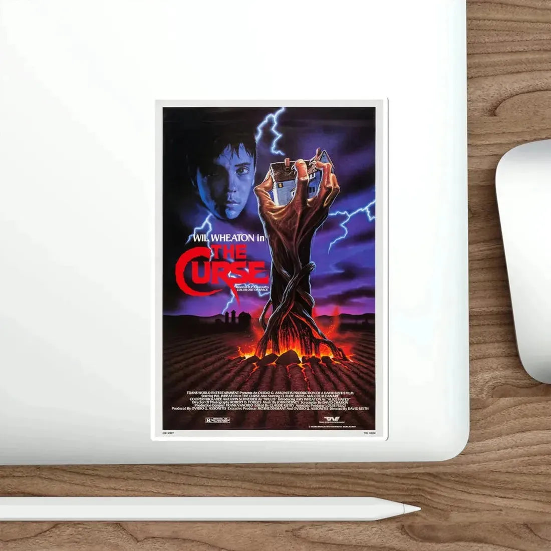 The Curse 1987 Movie Poster STICKER Vinyl Die-Cut Decal - The Sticker Space