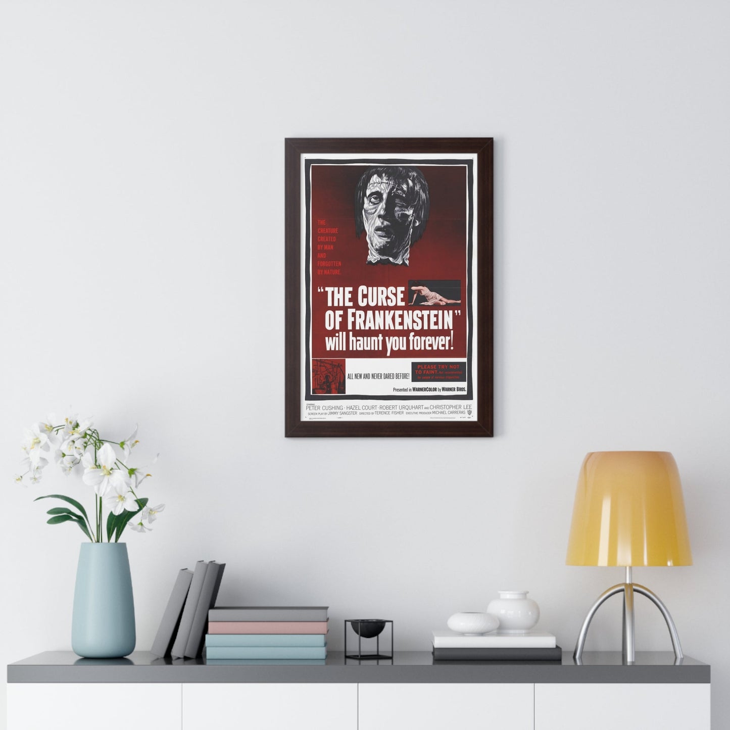 THE CURSE OF FRANKENSTEIN 1957 - Framed Movie Poster-The Sticker Space