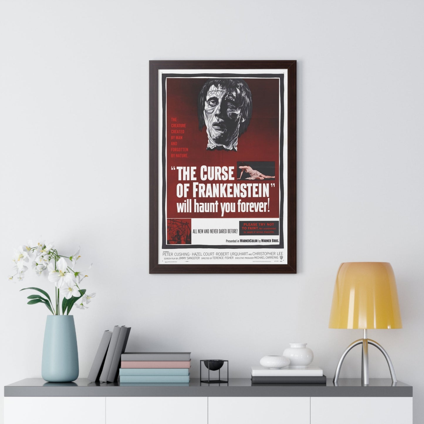 THE CURSE OF FRANKENSTEIN 1957 - Framed Movie Poster-The Sticker Space