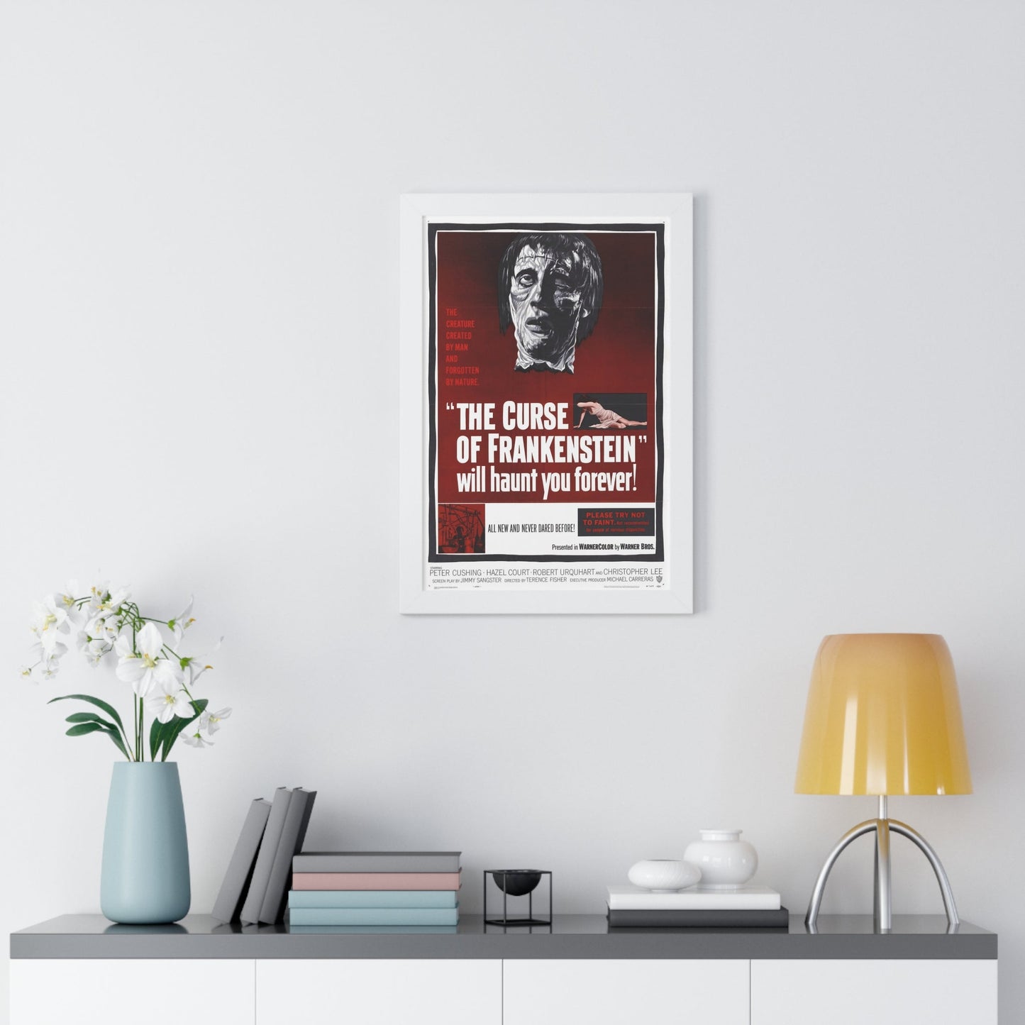 THE CURSE OF FRANKENSTEIN 1957 - Framed Movie Poster-The Sticker Space