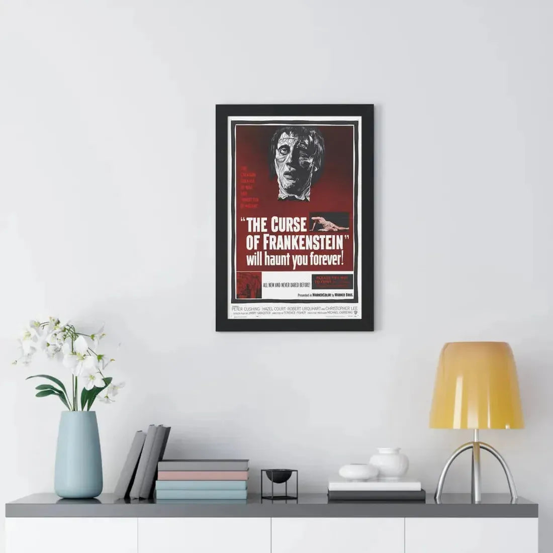 THE CURSE OF FRANKENSTEIN 1957 - Framed Movie Poster - The Sticker Space