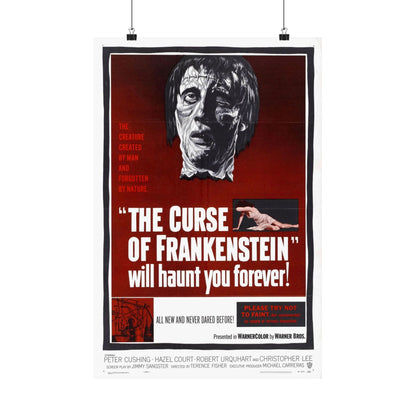 THE CURSE OF FRANKENSTEIN 1957 - Paper Movie Poster-16″ x 24″-The Sticker Space