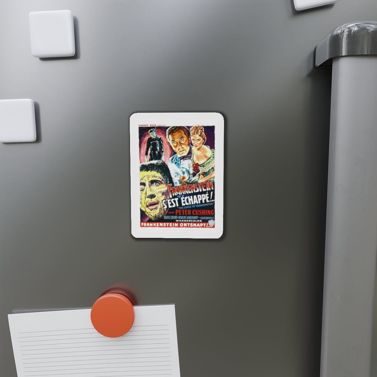 THE CURSE OF FRANKENSTEIN (BELGIAN) 1957 Movie Poster - Refrigerator Magnet-The Sticker Space