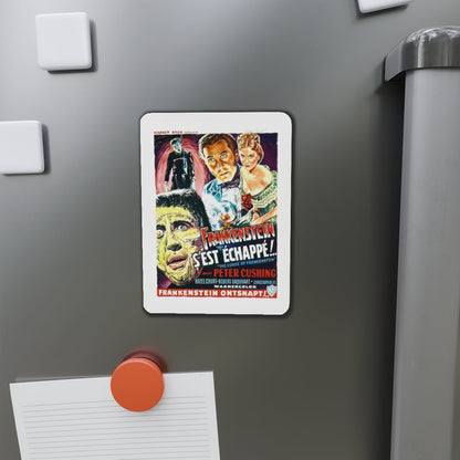 THE CURSE OF FRANKENSTEIN (BELGIAN) 1957 Movie Poster - Refrigerator Magnet-The Sticker Space