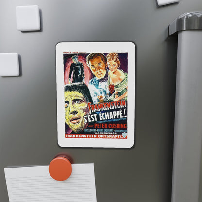 THE CURSE OF FRANKENSTEIN (BELGIAN) 1957 Movie Poster - Refrigerator Magnet-The Sticker Space