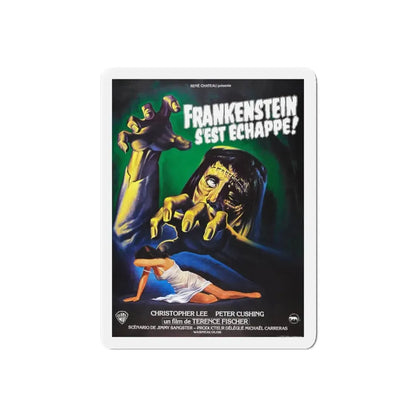 THE CURSE OF FRANKENSTEIN (FRENCH) 1957 Movie Poster - Refrigerator Magnet 5 Inch Die-Cut - The Sticker Space