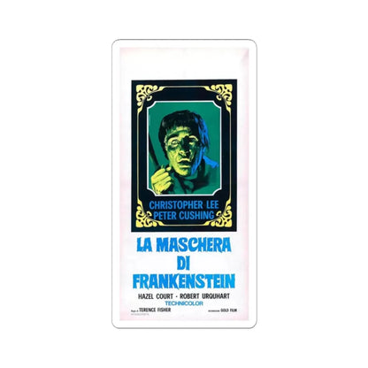 THE CURSE OF FRANKENSTEIN (ITALIAN) 1957 Movie Poster - STICKER Vinyl Kiss-Cut Decal 2 Inch White - The Sticker Space