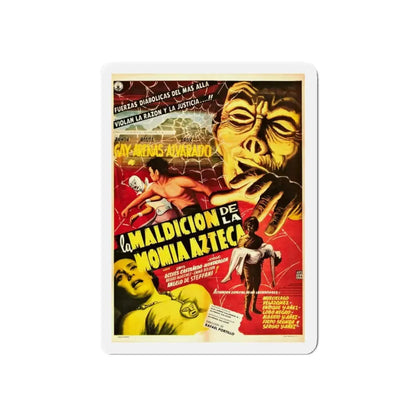 THE CURSE OF THE AZTEC MUMMY 1957 Movie Poster - Refrigerator Magnet 3 Inch Die-Cut - The Sticker Space