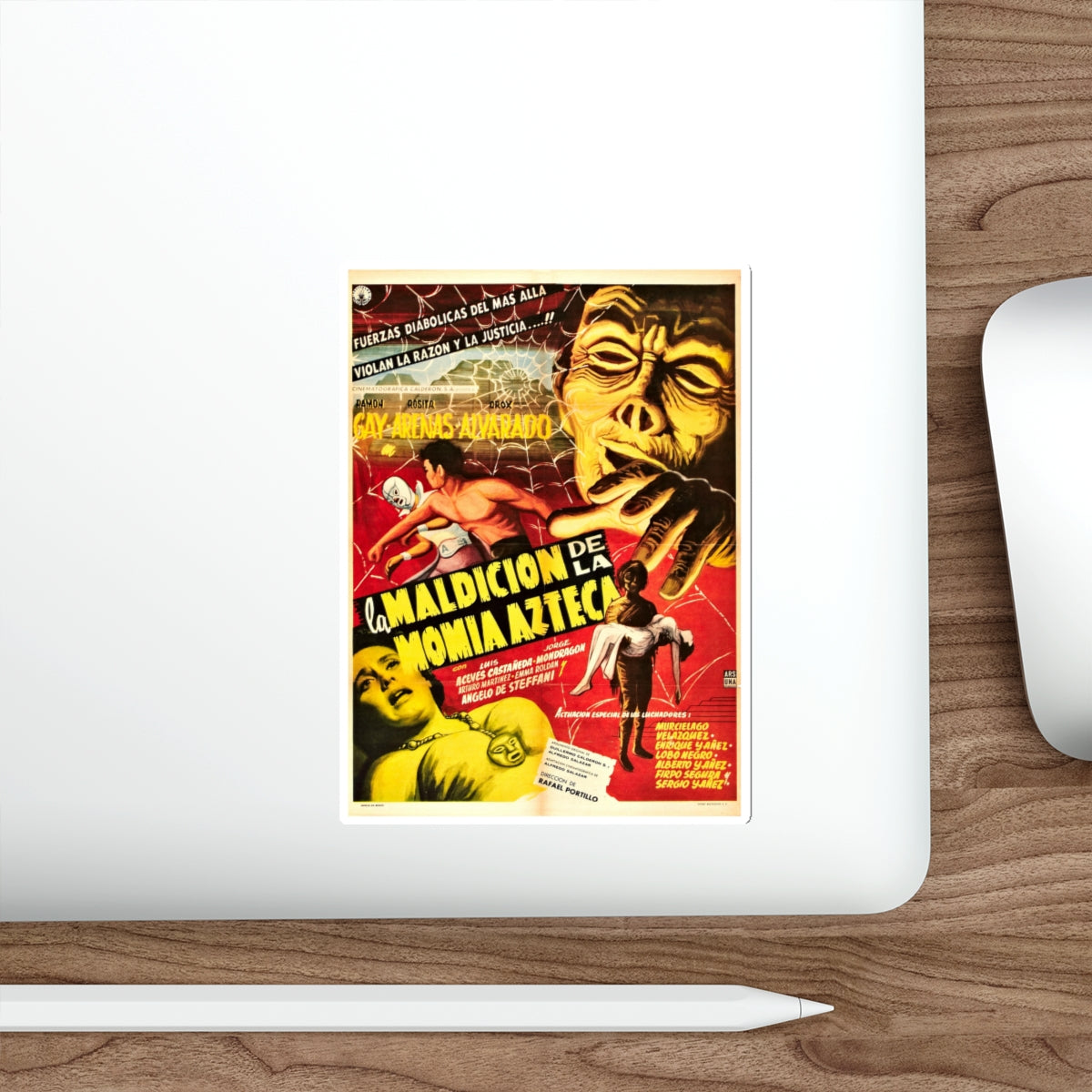 THE CURSE OF THE AZTEC MUMMY 1957 Movie Poster STICKER Vinyl Die-Cut Decal-The Sticker Space