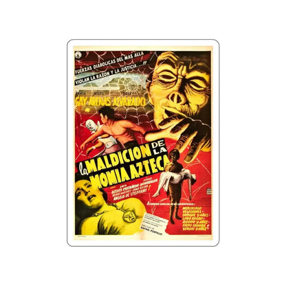 THE CURSE OF THE AZTEC MUMMY 1957 Movie Poster STICKER Vinyl Die-Cut Decal 4 Inch - The Sticker Space