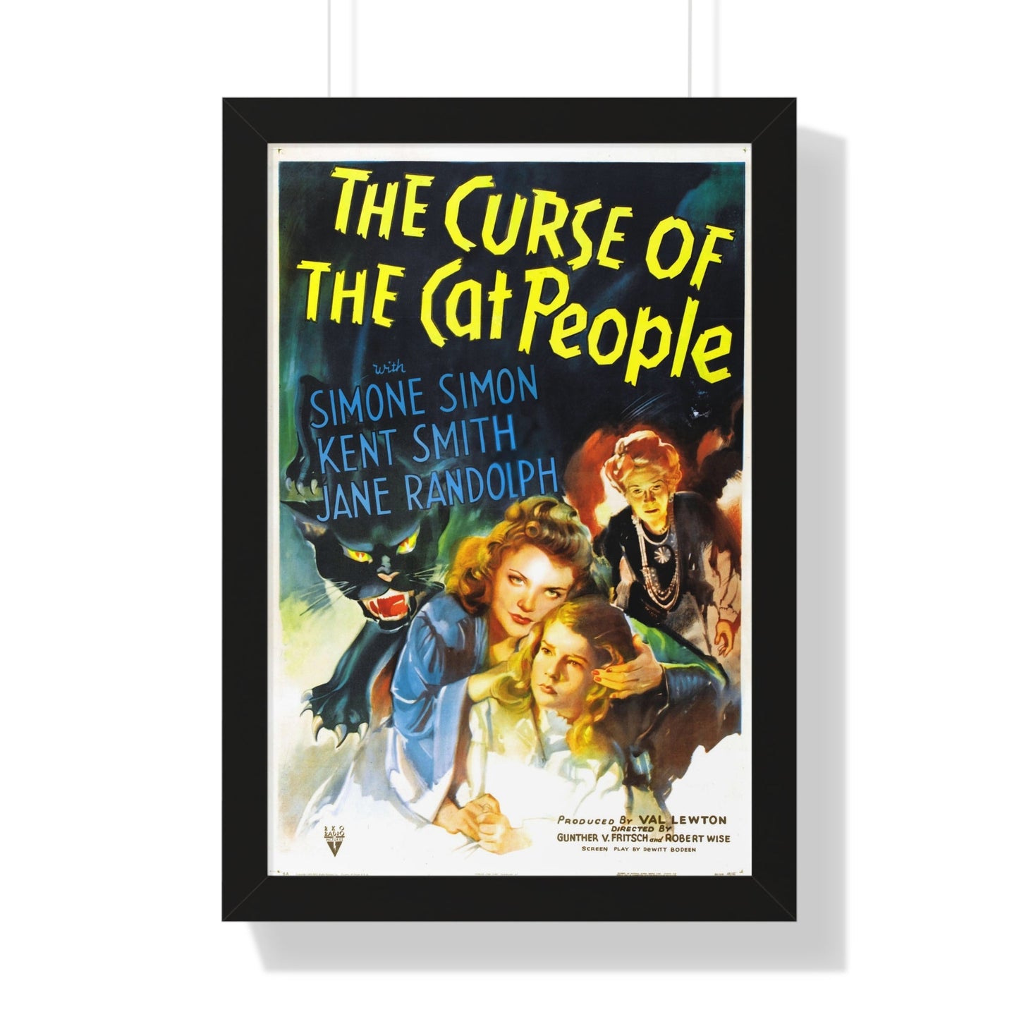 THE CURSE OF THE CAT PEOPLE 1944 - Framed Movie Poster-16″ x 24″-The Sticker Space