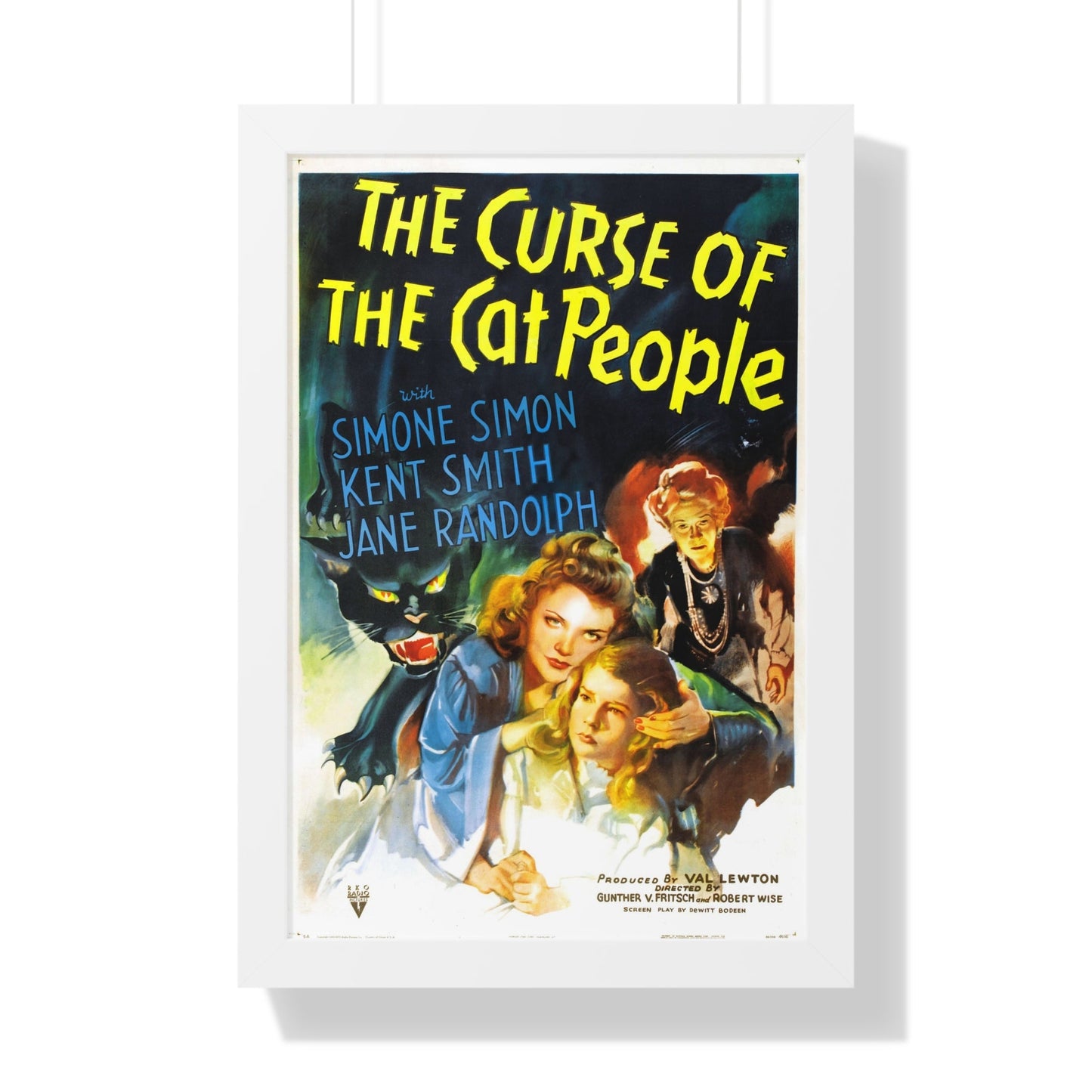 THE CURSE OF THE CAT PEOPLE 1944 - Framed Movie Poster-16″ x 24″-The Sticker Space