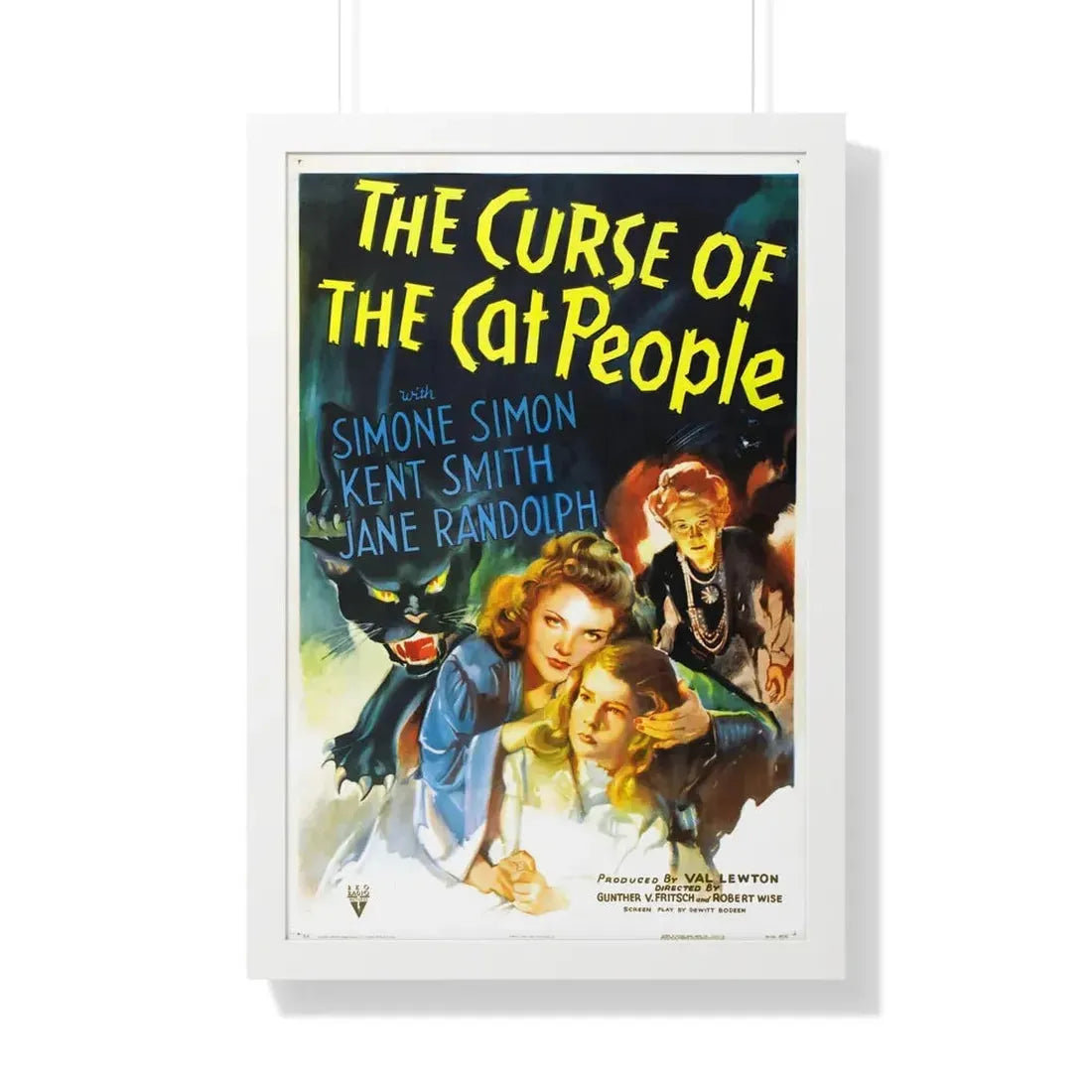 THE CURSE OF THE CAT PEOPLE 1944 - Framed Movie Poster 20" x 30" White - The Sticker Space