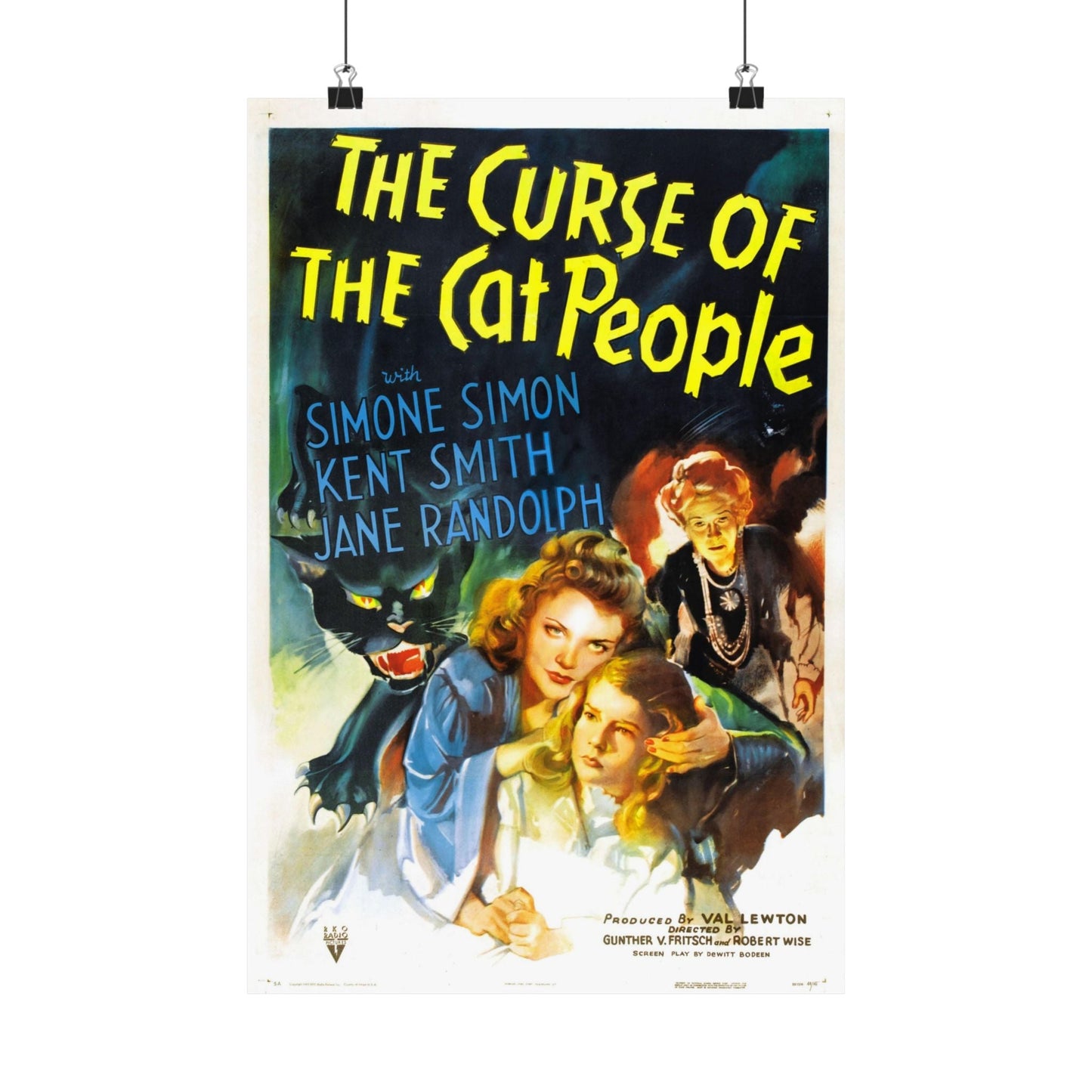 THE CURSE OF THE CAT PEOPLE 1944 - Paper Movie Poster-12″ x 18″-The Sticker Space