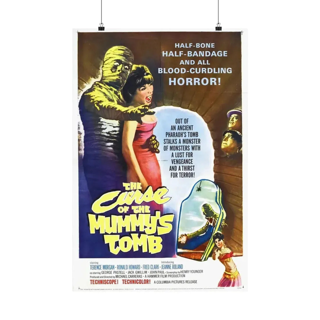 THE CURSE OF THE MUMMY'S TOMB 1964 - Paper Movie Poster 20″ x 30″ Matte - The Sticker Space
