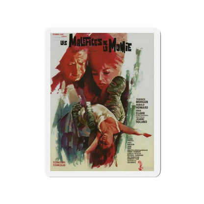 THE CURSE OF THE MUMMY'S TOMB (FRENCH) 1964 Movie Poster - Refrigerator Magnet 2 Inch Die-Cut - The Sticker Space