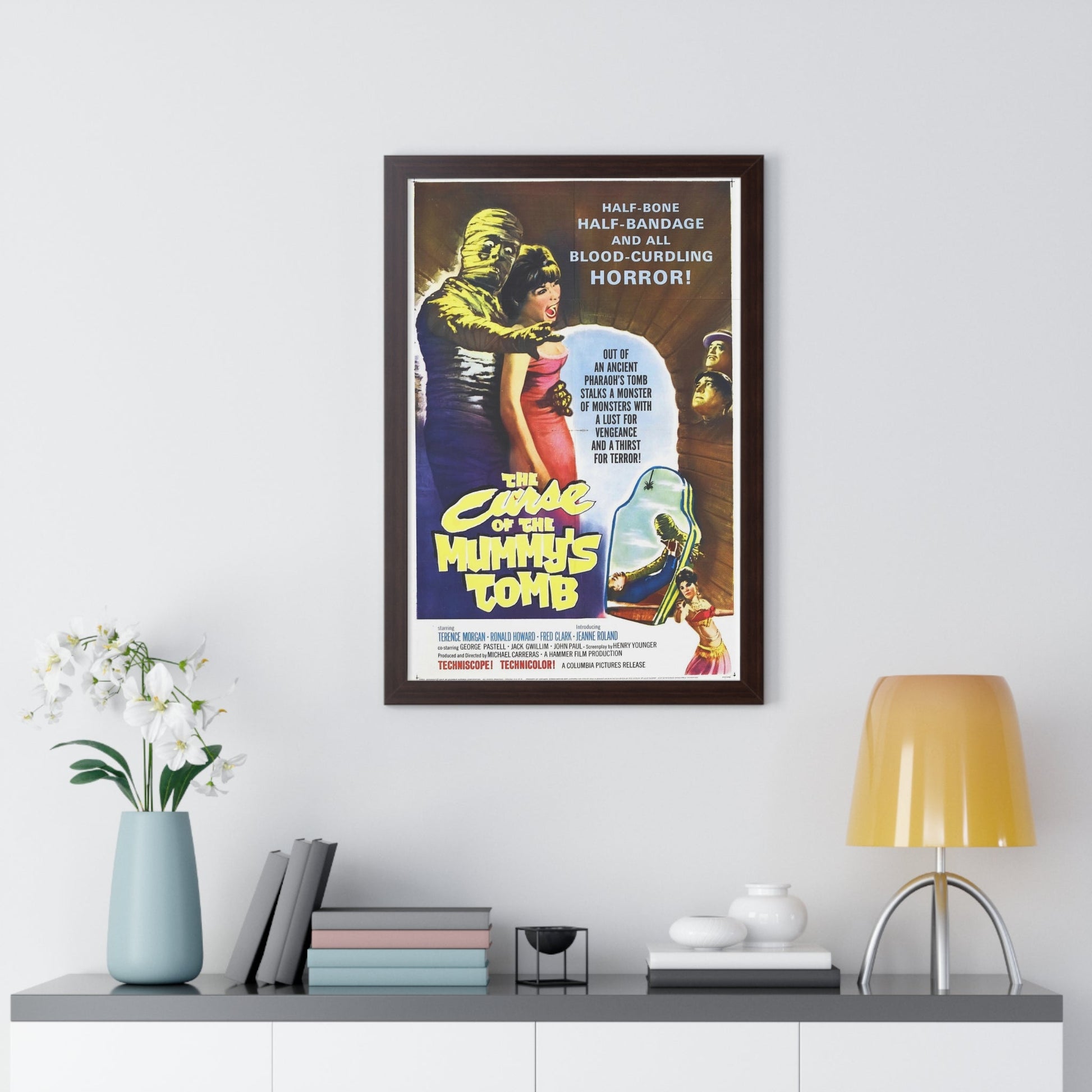 THE CURSE OF THE MUMMY'S TOMB 1964 - Framed Movie Poster-The Sticker Space