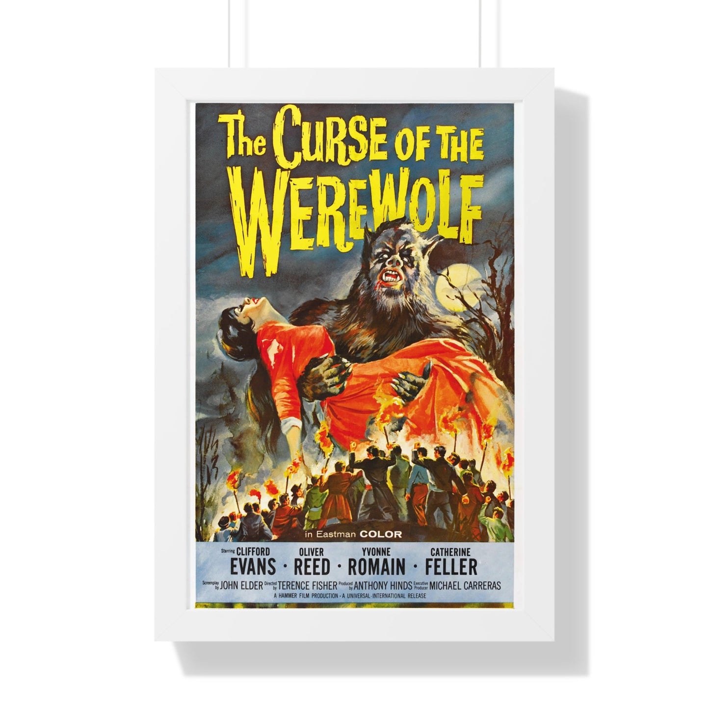 THE CURSE OF THE WEREWOLF 1961 - Framed Movie Poster-16″ x 24″-The Sticker Space