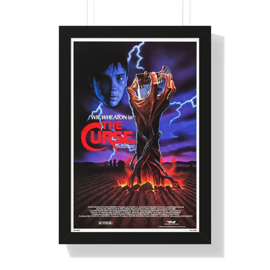 THE CURSE (THE FARM) 1987 - Framed Movie Poster 16″ x 24″ Black - The Sticker Space