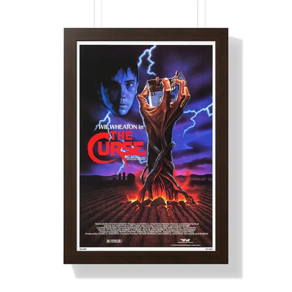 THE CURSE (THE FARM) 1987 - Framed Movie Poster 16″ x 24″ Walnut - The Sticker Space