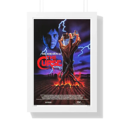 THE CURSE (THE FARM) 1987 - Framed Movie Poster 16″ x 24″ White - The Sticker Space
