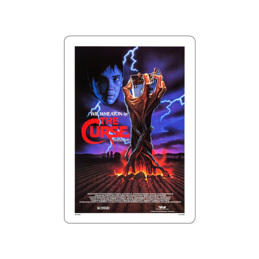 THE CURSE (THE FARM) 1987 Movie Poster STICKER Vinyl Die-Cut Decal-White-The Sticker Space