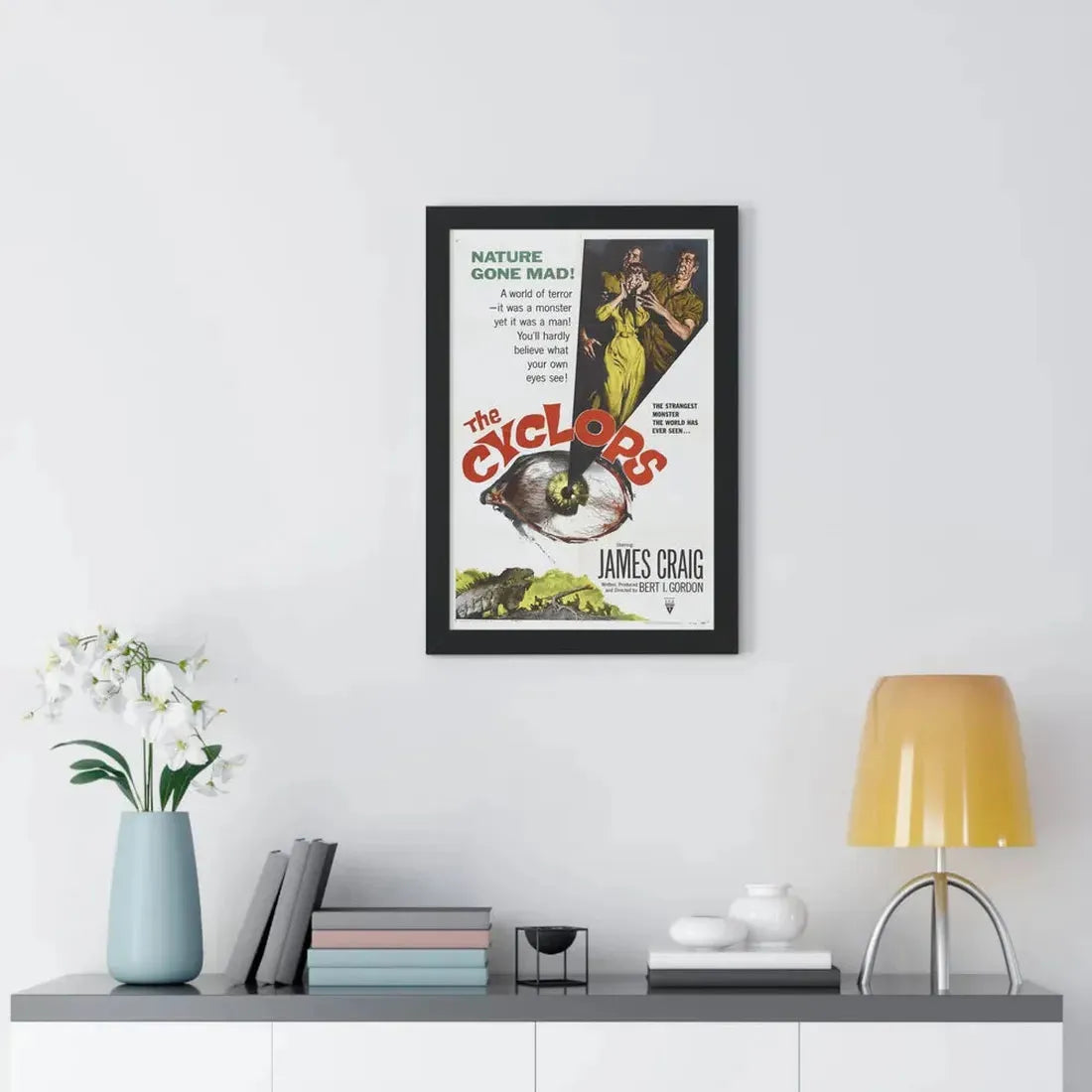 THE CYCLOPS 1957 - Framed Movie Poster - The Sticker Space